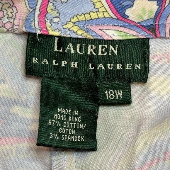Lauren Ralph Lauren Colorful Paisley Tapered Pants - Picture 3 of 4